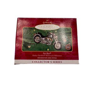 Hallmark Keepsake FAT BOY Harley Davidson Motorcycle Milestones Ornament Christm